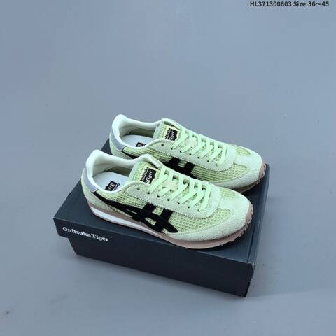 Onitsuka Tiger EDR 78 Lime Green Black Beige EU 36-45 Running Shoe Running Sneakers - Unisex (BS-68771)