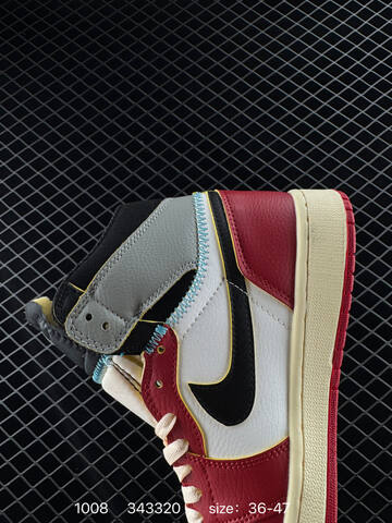 Jordan Air Jordan 1 Retro Mid OG HV8563-600 White Red Black Grey Cream EU 36-47 Basketball Shoe - Unisex BS-80566