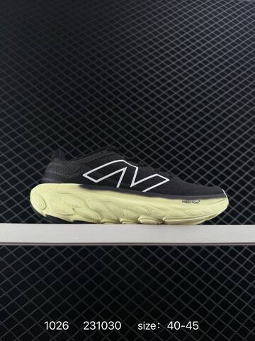 New Balance Fresh Foam X 1080v13 Triple Black Pale Yellow Light Blue EU 40-45 Running Shoe - Men's (BS-82672)