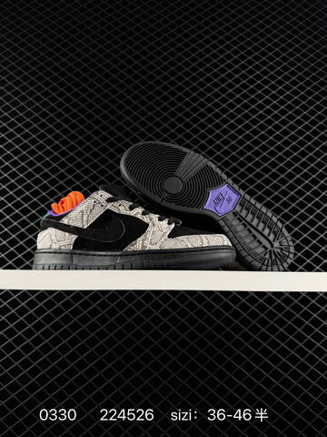 Nike Dunk SB Low Black Grey Purple Orange Teal EU 36-46 Skate - Unisex (BS-72368)