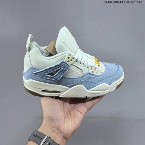 Jordan Air Jordan 4 Retro OG Light Blue White EU 36-47 Basketball - Unisex (BS-65976)