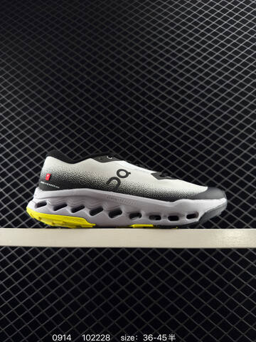 On Cloudvista White Black Neon Yellow EU 36-45 Trail Shoe Trail Running Sneakers - Unisex (BS-85495)