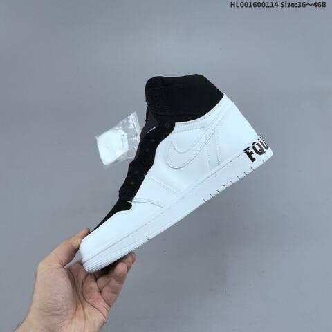 Jordan Air Jordan 1 Retro High Black White 36 46 Basketball - Unisex (BS-66978)