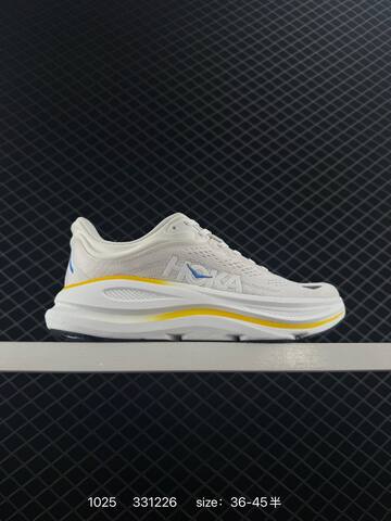 HOKA ONE ONE Bondi 9 White Blue Yellow Navy EU 36-45 Running Shoe Running Sneakers Unisex BS-86409