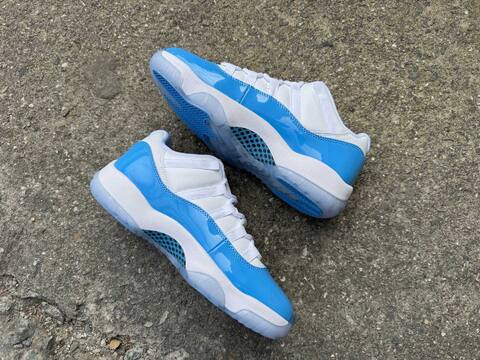 Jordan Air Jordan 11 Low FV5104-100 White University Blue Ice Blue Basketball Shoe BS-87321