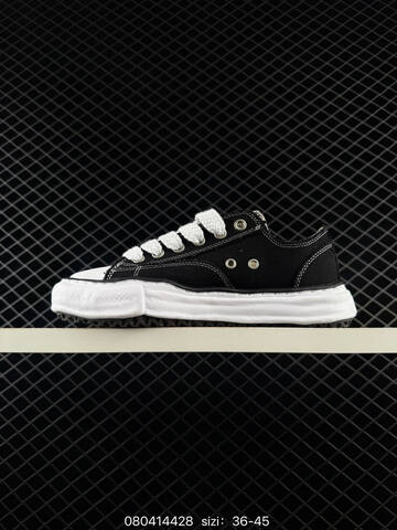 Maison MIHARA YASUHIRO Original Sole Canvas Low Black White EU 36-45 Skate Shoe Skate Sneakers - Unisex
