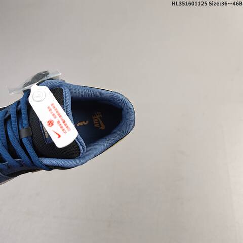 Nike SB Dunk Low Black Navy Blue Gold White Green EU 36-46 Skate Shoe - Unisex BS-63082