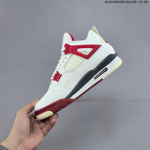 Jordan Air Jordan 4 Nigel Sylvester Sail Cinnabar Sail Cinnabar Black EU 36-47 5 Basketball - Unisex (BS-66011)