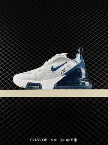 Nike Air Max 270 White Navy Blue Light Blue EU 36-46 5 Running - Unisex (BS-70265)