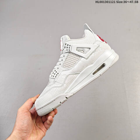 Jordan Air Jordan 4 OG BIKE AIR White Red EU 36-47 5 Basketball - Unisex (BS-63358)