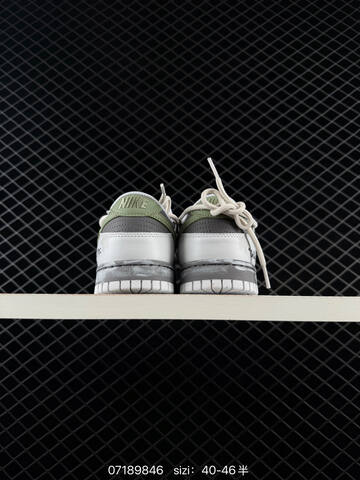 Nike SB Dunk Low White Grey Olive Green EU 40-46 Skate - Men s BS-70192