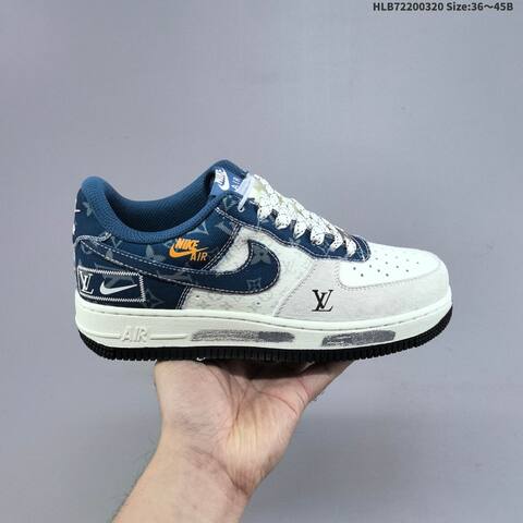Nike Air Force 1 07 LV8 Off White Grey EU 36-45 Skate Shoe - Unisex BS-61230
