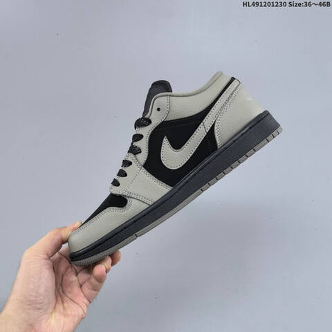 Jordan Air Jordan 1 Low Black Grey EU 36-46 Casual - Unisex (BS-67181)