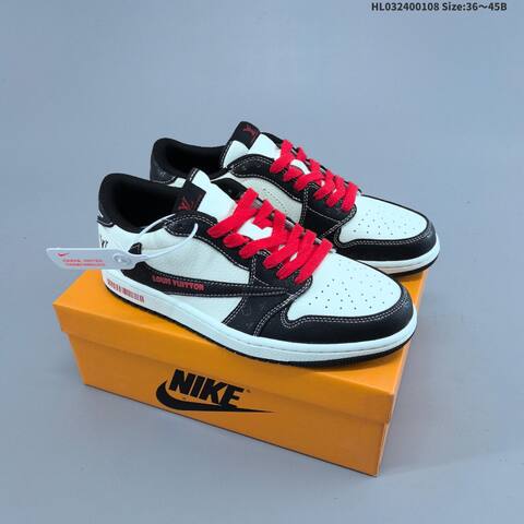Nike Air Jordan 1 Black White Light Blue Red EU 36-45 Lifestyle - Unisex (BS-67051)