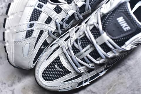 Nike P-6000 White Black Grey Running Shoe BS-59646