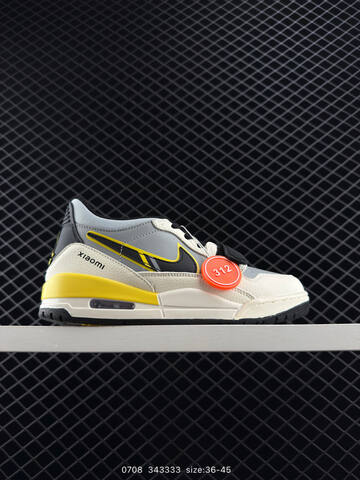 Jordan Legacy 312 Low Sail Grey Black Yellow EU 36-45 Basketball Shoe - Unisex (BS-81090)