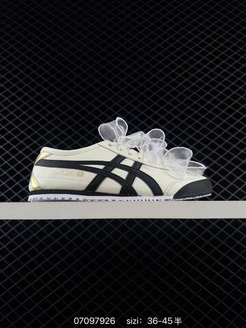 ASICS Onitsuka Tiger Mexico 66 Cream Black White EU 36-45 Sneaker Casual Sneakers - Unisex BS-81759