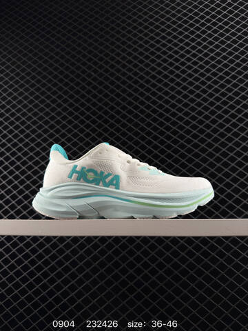 HOKA ONE ONE Clifton 10 White Mint Green EU 36-46 Running Shoe Running Sneakers Unisex BS-86461