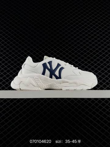 MLB Big Ball Chunky Mesh NY Off White Navy Blue EU 35-45 Sneaker Casual Sneakers - Unisex