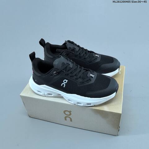 On Cloudpulse Black White Beige Orange EU 36-45 Running Shoe Running Sneakers - Unisex BS-69634