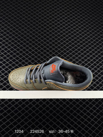 Nike SB Dunk Low Pro Olive Gray With Pink Outsole And Brown Midsole EU 36-45 Skate - Unisex (BS-73854)