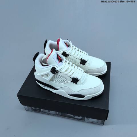 Jordan Air Jordan 4 Retro Denim Iced Carmine Pink 36-46 Basketball - Unisex (BS-65849)