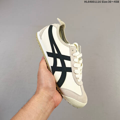 Onitsuka Tiger Mexico 66 Cream Black Beige EU 36-45 Sneaker Casual Sneakers - Unisex (BS-69287)