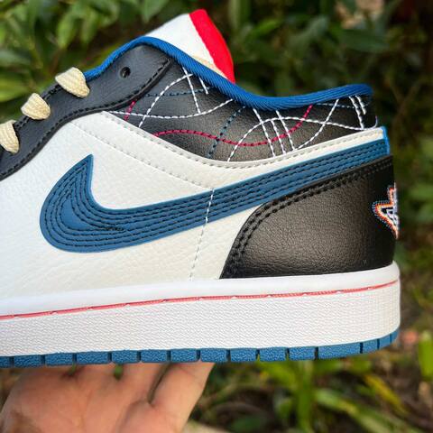 Jordan Air Jordan 1 Low SE FV3622 141 White Industrial Blue Black Red EU 41 Sneaker - Men s BS-87173