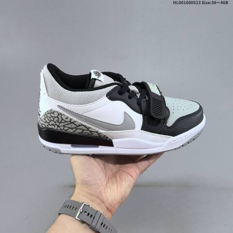 Jordan Legacy 312 Low Light Smoke Grey Black White EU 36-46 Basketball - Unisex (BS-65897)
