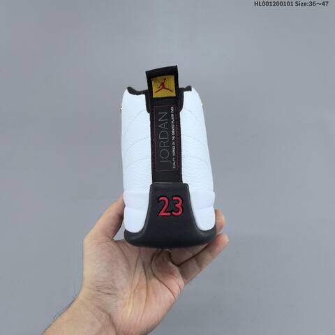 Jordan Air Jordan 12 Retro Taxi White Black Gold EU 36-47 Basketball - Unisex (BS-67144)