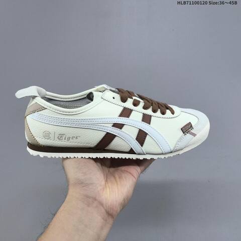 Onitsuka Tiger MEXICO 66 Cream White Black Beige EU 36-45 Sneaker Casual Sneakers - Unisex (BS-69056)
