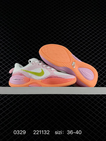 Nike ComfiRide White Pink Orange Lime EU 36-40 Running - Unisex (BS-72376)