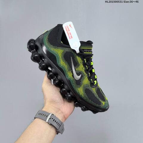 Nike Air Liquid Max Black Volt Green Silver EU 36-46 Running Shoe - Unisex (BS-60051)