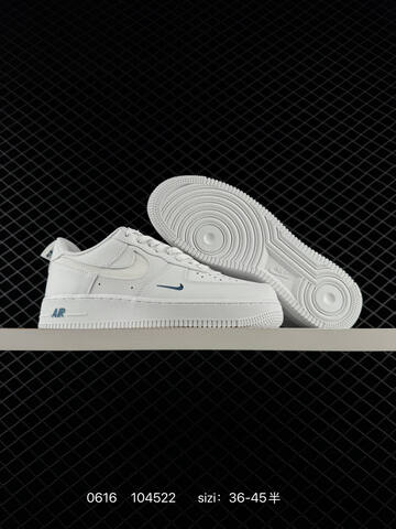 Nike Air Force 1 07 Low White Dark Blue EU 36-45 Skate Shoe - Unisex (BS-70746)
