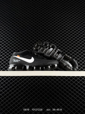 Nike Off-White x Air Vapormax Flyknit White Black Clear Orange EU 36-45 Running Shoe - Unisex (BS-70682)
