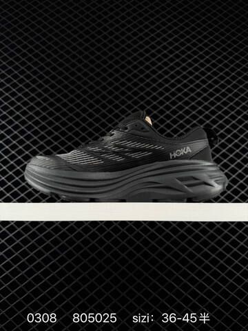HOKA ONE ONE Bondi 8 Black White EU 36-45 Running Shoe Running Sneakers Unisex BS-86298