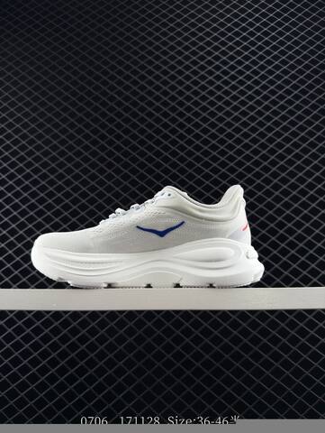 HOKA Bondi 9 White Blue Red EU 36-46 Running Shoe Running Sneakers Unisex BS-86567