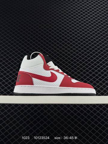 Nike Court Borough Mid White Grey Burgundy White Black Gum White Grey Blue White Red Black EU 36-45 5 Casual - Unisex (BS-74633)