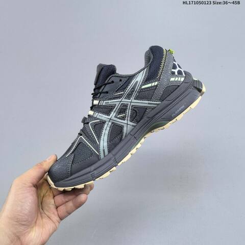 ASICS Gel-Kahana 8 Dark Grey Navy Lime Cream EU 36-45 Trail Shoe Trail Running Sneakers - Unisex (BS-69042)