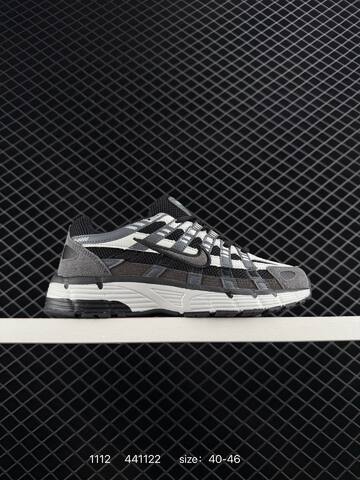 Nike P-6000 Black White Gray EU 40-46 Running - Men's (BS-74235)