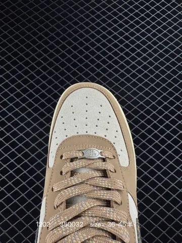 Nike Air Force 1 07 Tan Cream With Patterned Swoosh EU 36-45 5 Lifestyle - Unisex BS-73895