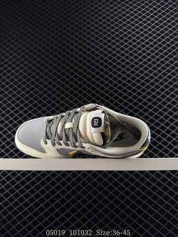 Nike Dunk Low Sail Grey Black Yellow EU 36-45 Skate Shoe - Unisex (BS-81338)