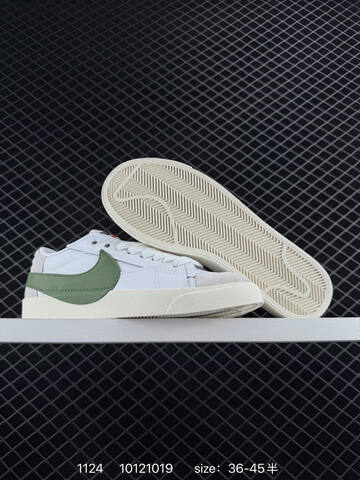 Nike Blazer Low 77 Jumbo White Green 36-45 Casual - Unisex (BS-74032)