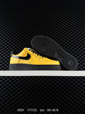 Nike Air Force 1 07 Low GX Yellow Black EU 36-45 Lifestyle - Unisex (BS-71750)