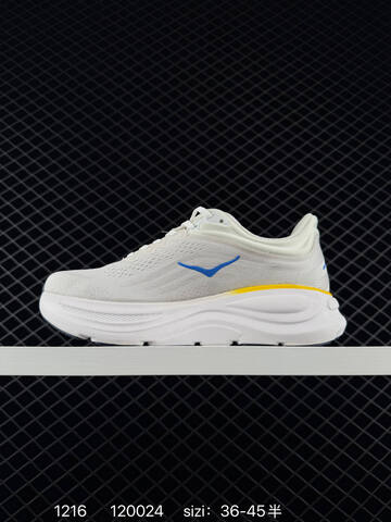 HOKA ONE ONE Bondi 9 White Yellow Blue Black EU 36-45 Running Shoe Running Sneakers - Unisex (BS-86353)