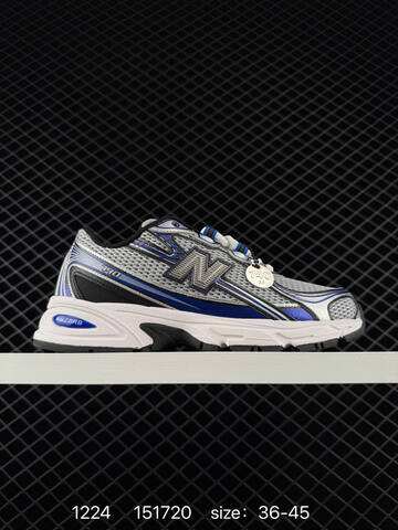 New Balance 740 U740BM2 Silver Grey Black Yellow White EU 36-45 Running Shoe - Unisex (BS-82456)