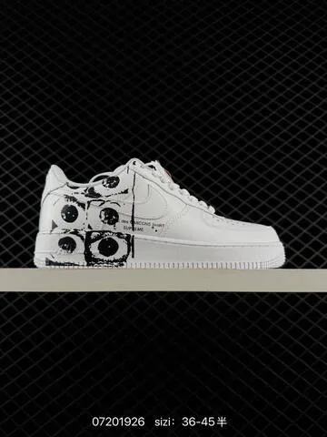 Nike Air Force 1 07 White Black Navy Blue EU 36-45 Casual - Unisex BS-70161