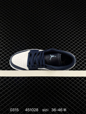 Jordan Air Jordan 1 Low 553558-152 Navy White Light Blue EU 36-46 Basketball Shoe - Unisex BS-79656