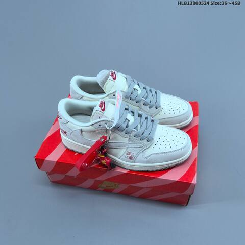 Nike Air Jordan 1 Low White Navy Red Gold EU 36-45 Lifestyle - Unisex (BS-65889)
