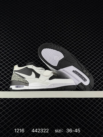 Jordan Air Jordan Legacy 312 Low White Black Light Grey EU 36-45 Basketball Shoe - Unisex (BS-80049)